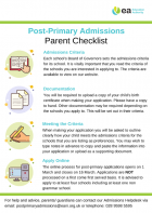 P7 Parents: Post Primary Admissions