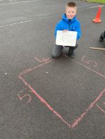 Perimeter - Last week we got outside to take part in some practical perimeter in the playground working in pairs.
