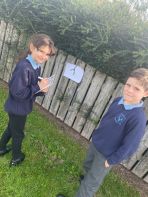 Identifying adjectives and nouns in the garden 