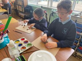 Making alien spaceships in our recycling workshop